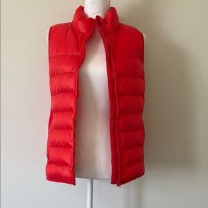 Fabletics Red Quilted Puffer Vest
